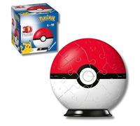 Ravensburger – Puzzle 3D Pokemon Pokeball – Maqueta para montar, 55 piezas – 6 años o más