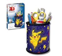 Ravensburger - Puzzle 3D Pokémon, Portalápiz 57 Piezas, +6 años | Puzzle 3D portalápiz Pokémon de 57 piezas, juego creativo y divertido para niños +6 años, ideal como regalo original.