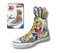 Ravensburger - puzzle 3d: avengers sneakers, 112 piezas, maquetas para