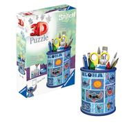Ravensburger - Puzzle 3D Stitch, Portalápiz 57 Piezas, +6 años | Puzzle 3D portalápiz Stitch de 57 piezas, juego creativo y divertido para niños +6 años, ideal como regalo original.
