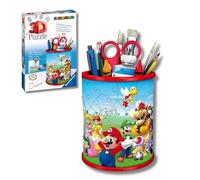 Ravensburger - Puzzle 3D Super Mario, Portalápiz 57 Piezas, +6 años | Puzzle 3D portalápiz Super Mario de 57 piezas, juego creativo y divertido para niños +6 años, ideal como idea de regalo.