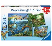 Ravensburger- Puzzle 3x49, Multicolor (1) | Puzzle de alta calidad, cartón grueso y resistente, juego de 3 puzles con 3 puzles, 3 carteles incluidos