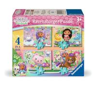 Ravensburger - Puzzle 4 in a Box: Gabby's Dollhouse, Puzzle Niños 3 Años o Más, Rompecabezas Niños, 19x 14 Cm, Regalo Niño 3 Años, Regalo Original
