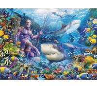 Ravensburger Puzzle 500 Pieza, Rey del Mar, Colección Fantasy, Puzzle Adultos, Rompecabezas Calidad