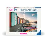 Ravensburger - Puzzle Boathouses In Smogen 500P (12000847) Toy NUEVO