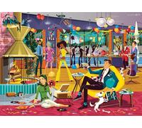 Ravensburger Jazzy! 500 Piece Fabulous and Groovy Jigsaw Puzzle | Unique Piece Design | Softclick Technology | Ideal Gift for Puzzle Enthusiasts