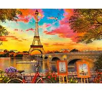Ravensburger - Puzzle 500 Piezas Noche en París | Puzzle 500 Piezas Adultos | 49x36 Cm | Rompecabezas Adultos | Para Toda La Familia | Regalo Adulto | Regalo Navidad