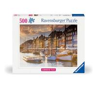 Ravensburger - Puzzle: Atardecer en Copenhagen, 500 Piezas, Puzzles para Adultos, Rompecabezas para Adultos, Regalos a Partir de 12 Años, 49x36cm