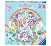 Ravensburger - Puzzle 500 Piezas Redondo, My Little Pony, Puzzle Adultos 52cm