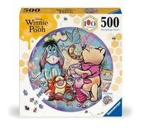 Ravensburger - Puzzle 500 Piezas Round: Winnie The Pooh, Puzzle Adultos 52 x 52 cm, Rompecabezas Adultos, para Toda la Familia, Regalo Adulto