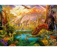 Ravensburger - Puzzle 500 Piezas Tierra De Los Dinosaurios | Puzzle 500 Piezas Adultos | Rompecabezas Adultos Y Niños De 14 Años O Más | Regalos para Niños 14 Años O Más | Mide 49x36cm