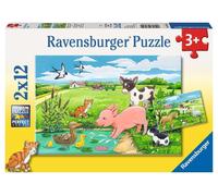 Ravensburger - Puzzle: Animales Granja, Puzzle 3 Años o Más, Puzles Niños 3 Años
