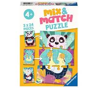 Ravensburger Puzzle, Animales Musicales, Línea Mix & Match, Puzzles para Niños, Edad Recomendada 4+, Rompecabeza de Calidad