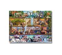 Ravensburger - Puzzle Animales Salvajes, Rompecabezas para Adultos, Regalo para Niños de 14+ Años, Juego Educativo y Estimulante, 2000 Piezas, 98x75cm