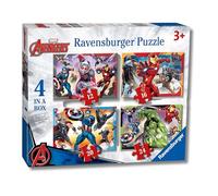 Ravensburger - Puzzle: Avengers, Puzzles Niños 3 Años o Más, Rompecabezas, 4 Puzzles de 12,16,20 y 24 Piezas, Regalos Niños 3 Años