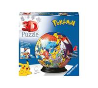 Ravensburger - Puzzle Ball 3D, Pokémon, con Soporte, Maqueta para Adultos y Niño