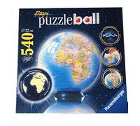 Ravensburger - Puzzle Ball 540 Piezas - erdkugel Star Line, Brilla en la Oscuridad