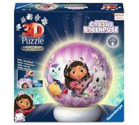 Ravensburger - Puzzle Ball Nightlight Gabby's Dollhouse | Puzzles 3D para Niños De 6 Años O Más | Maquetas para Montar De 74 Piezas | Regalo Niño 6 Años O Más