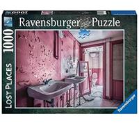 Ravensburger Puzzle Baño rosa en ruinas, 1000 piezas para adultos, 70x50 cm, con pegamento