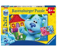 Ravensburger Puzzle, Blue's Clues & You, 2 Puzzle de 24 Piezas, Puzzles para Niños, Edad Recomendada 4+, Rompecabeza de Calidad