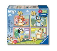 Ravensburger - Puzzle: Bluey, Mi Primer Puzzle, Puzzles Niños 1 Años o Más, Rompecabezas, 4 Puzzles de 2, 3, 4, y 5 Piezas, Regalos Niños 1+ Años