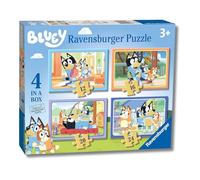 Ravensburger - Puzzle: Bluey, Puzzles Niños 3 Años o Más, Rompecabezas, 4 Puzzles de 10, 12, 14 y 16 Piezas, Regalos Niños 3 Años, 70x50cm