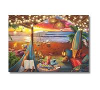 Ravensburger - Puzzle Cabaña Acogedora, 500 Piezas, Rompecabezas para Adultos y Jóvenes, Idea de Regalo para Ella o Él, 49x36cm, Exclusivo de Amazon