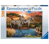 Ravensburger – Puzzle Cebras – 500 piezas, para adultos y niños, usa pegamento para enmarcar