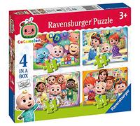 Ravensburger - Puzzle: Cocomelon, Puzzle 3 Años o Más, Puzles Niños 3 Años, Rompecabezas Niños, Regalo Niño 3 Años, Puzzle, Jigsaw, 4 Puzzles Infantiles 3 años