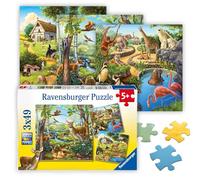 Ravensburger - Puzzle con diseño de Animali, 3 x 49 Piezas (09265 9)