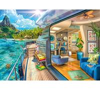 Ravensburger - Puzzle: Crucero a los Trópicos, Puzzle 1000 Piezas, Puzzles para Adultos, Puzzle 1000 Piezas Adultos, Pegamento Puzzle para Enmarcar Puzzles, Rompecabezas Adultos, Regalos Adultos