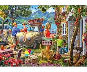 Ravensburger Puzzle de 1000 Piezas, con una Encantadora Escena de casa Familiar de Verano por Steve Read