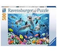 Ravensburger - Puzzle Delfines, Rompecabezas para Adultos, Regalo para Niños de 14+ Años, Juego Educativo y Estimulante, 500 Piezas, 49x36 cm
