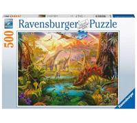 Ravensburger - Puzzle Dinosaurios, Rompecabezas para Adultos, Regalo para Niños de 14+ Años, Juego Educativo y Estimulante, 500 Piezas, 49x36 cm
