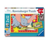 Ravensburger - Puzzle: Disney Clasicos, Puzzles Niños 3 Años o Más, Rompecabezas, 2 Puzzles de 12 Piezas, Regalos Niños 3 Años, 26x18cm