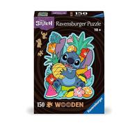 Ravensburger - Puzzle Disney Wooden de Stitch, Rompecabezas de Madera, Regalo para Adultos y Niños de 10+ Años, 15 Figuras, 150 Piezas, 20x25 cm
