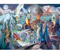 Ravensburger - Puzzle Dragones 2000 Piezas, Puzzle Adultos | Puzzle adultos de 2000 piezas con una espectacular escena de dragones. Un rompecabezas para disfrutar de un gran desafío.