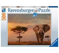 Ravensburger - Puzzle Elefante Africano, 500 Piezas, Rompecabezas para Adultos y Jóvenes, Idea de Regalo para Ella o Él, 36x49 cm, Exclusivo de Amazon