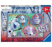 Ravensburger Puzzle, Frozen 2 Olaf, 2 Puzzle de 12 Piezas, Puzzles para Niños, Edad Recomendada 3+, Rompecabeza de Calidad