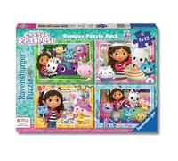 Ravensburger - Puzzle: Gabby's Dollhouse XXL, Casa de Muñecas Gabby, Puzzles Niños 4 Años o Más, Rompecabezas, 4 Puzzles de 42 Piezas, Regalos Niños 4 Años, 36x26cm