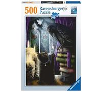Ravensburger - Puzzle: Gato y Cuervo, Puzzles para Adultos y Niños, Rompecabezas Adultos, Puzzle 500 piezas, Usa Pegamento puzzle para enmarcar puzzle, Puzzle 500 Piezas Adultos, Pasatiempos Adultos