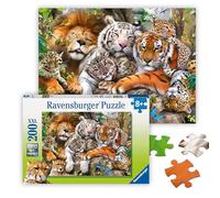 Ravensburger - Puzzle: Grandes Felinos, Puzzles Niños 8 Años, Puzzle 8 años o Más, Puzzles para Adultos, Rompecabezas Niños, Puzzle 200 piezas XXL, Regalo Niño 8 Años, Ravensburger Puzzle
