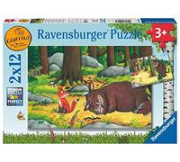 Ravensburger Puzzle, Gruffalo, 2 Puzzle de 12 Piezas, Puzzles para Niños, Edad Recomendada 3+, Rompecabeza de Calidad