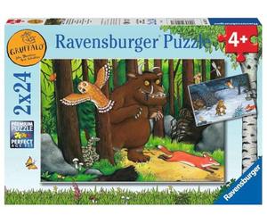 Ravensburger Puzzle, Gruffalo, 2 Puzzle de 24 Piezas, Puzzles para Niños, Edad Recomendada 4+, Rompecabeza de Calidad