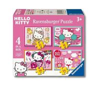 Ravensburger Rompecabezas Hello Kitty 4 puzzles (12,16,20,24 piezas) para niños 3+ 19x14 cm