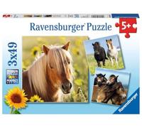 Ravensburger- Puzzle Infantil con diseño de Caballos, Color marrón (80113)