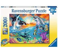 Ravensburger- Ozeanbewohner Animals Puzle de 200 Piezas, Color Amarillo, 500 (12900)