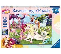 Ravensburger- Elefante, Tigre Puzle Infantil de la verdadera Amistad de Unicornios - 100 Piezas XXL MIA and Me Puzzle para niños a Partir de 6 años, Color Amarillo (13388)