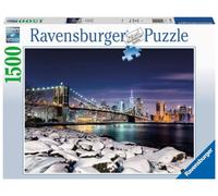 Ravensburger - Puzzle: Nueva York Invierno, Puzzle 1500 Piezas, Puzzles para Adultos, Puzzle 1500 Piezas Adultos, Pegamento Puzzle para Enmarcar Puzzles, Rompecabezas Adultos, Puzzle Paisaje 80x60cm