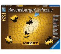 Ravensburger - Puzzle Krypt: Color Oro, Puzzles para Adultos y Niños, Rompecabezas Adultos, Puzzle 631 Piezas Redondas, USA Pegamento Puzzle para enmarcar, Pasatiempos Adultos, Regalos Adultos